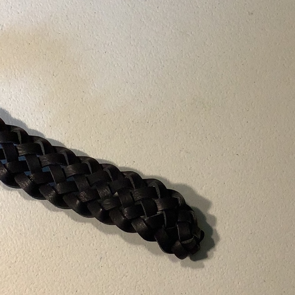 Universal Thread black braided vegan leather belt, size medium NWT - Picture 4 of 6